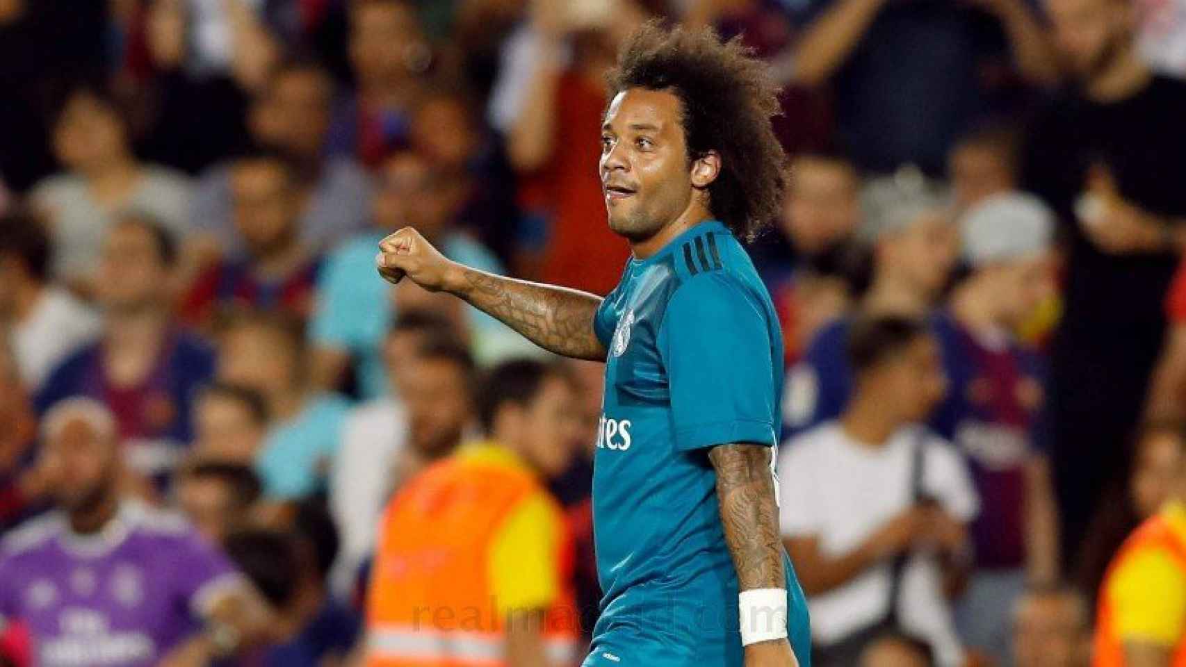 Marcelo, en el partido contra el Barcelona