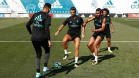 El Madrid entrena en Valdebebas