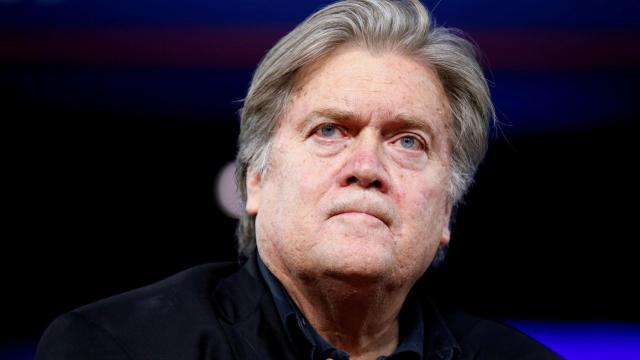 Steve Bannon durante la Conferencia de Acción Política Conservadora.