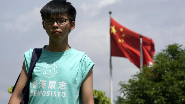 Joshua Wong, la víspera de acudir a la Corte de Justicia.