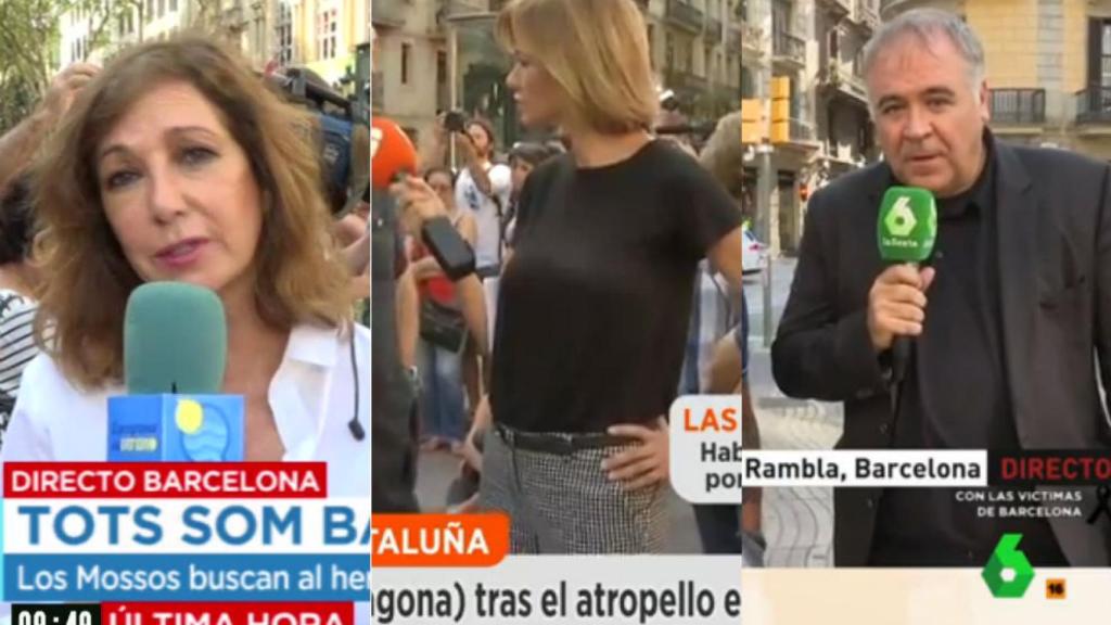 Barcelona convierte en reporteros a los principales rostros de las cadenas