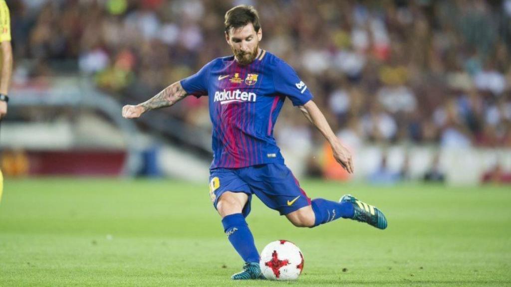 Messi, en un partido con el Barça. Foto: fcbarcelona.es