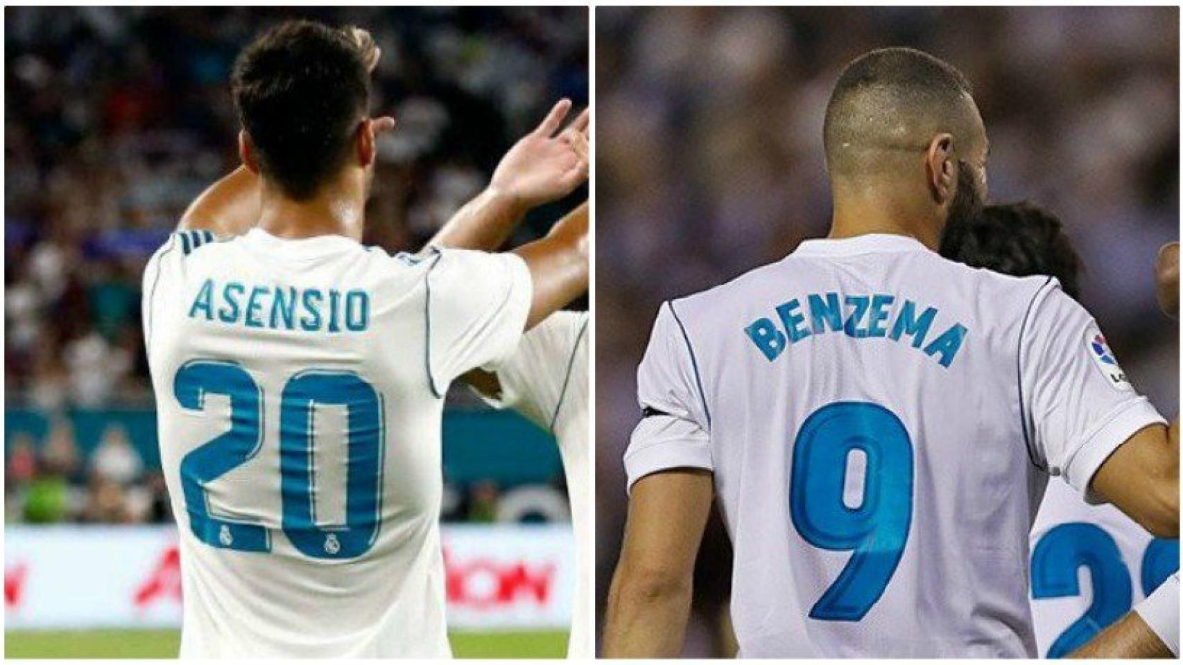 Benzema, Marcelo y Asensio lucen la nueva camiseta del Real Madrid 