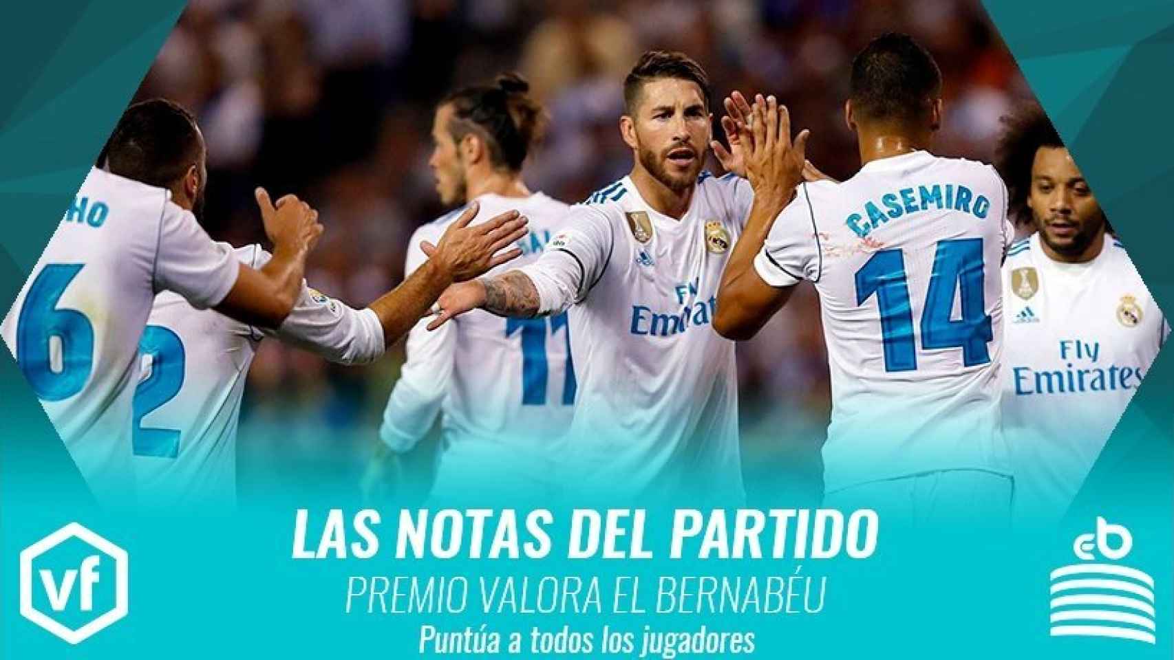 Las notas del partido Deportivo de la Coruña - Real Madrid