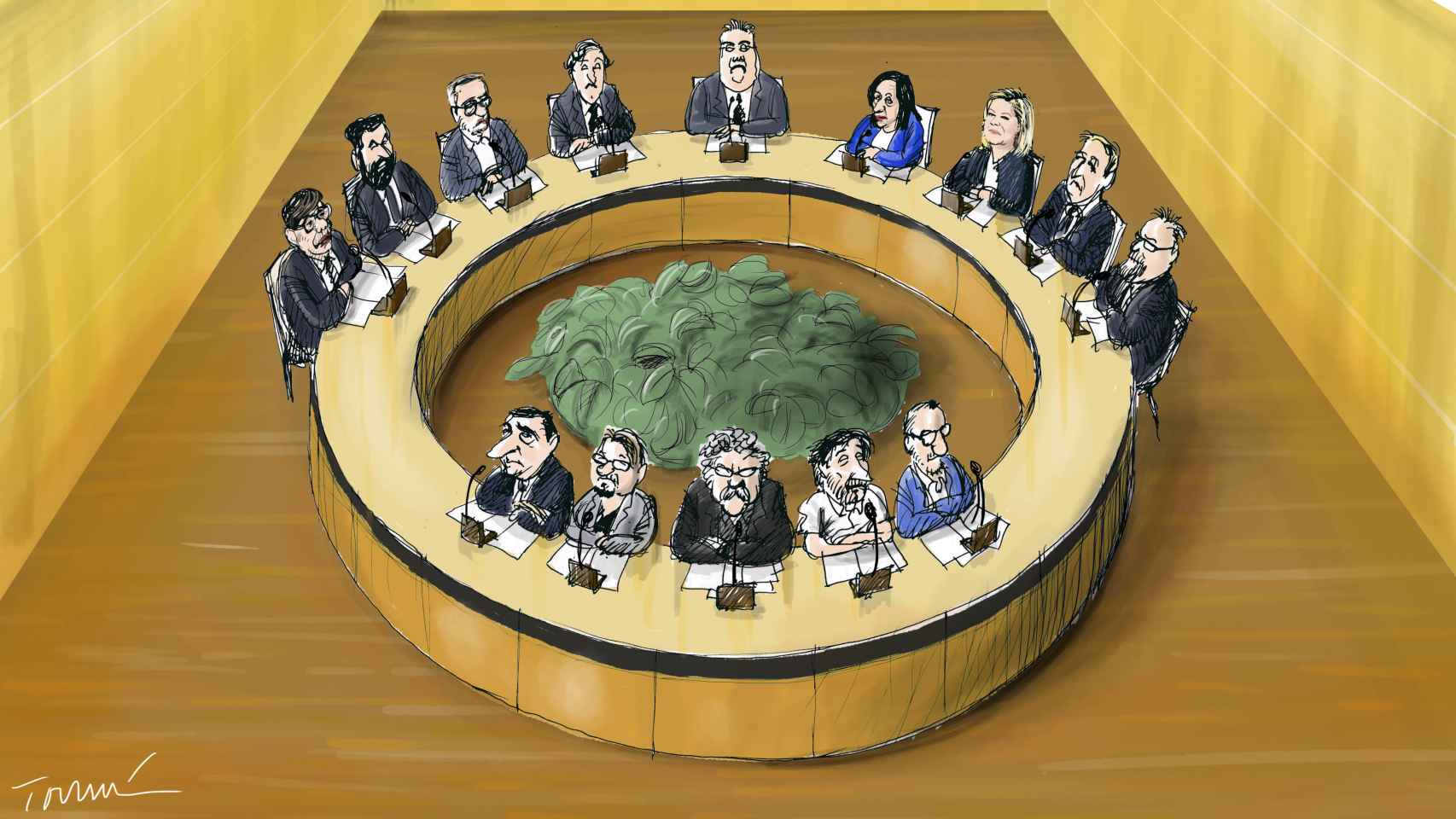 La Mesa del pacto antiyihadista.