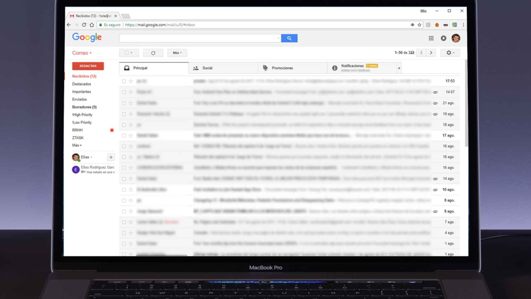 gmail correo electronico destacada inbox