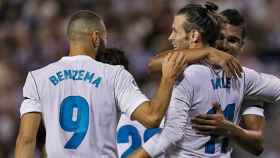 El Madrid celebrando el gol de Bale