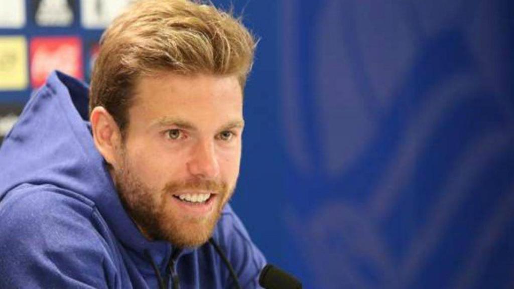 Asier Illarramendi en rueda de prensa. Foto: Twitter (@RealSociedad)