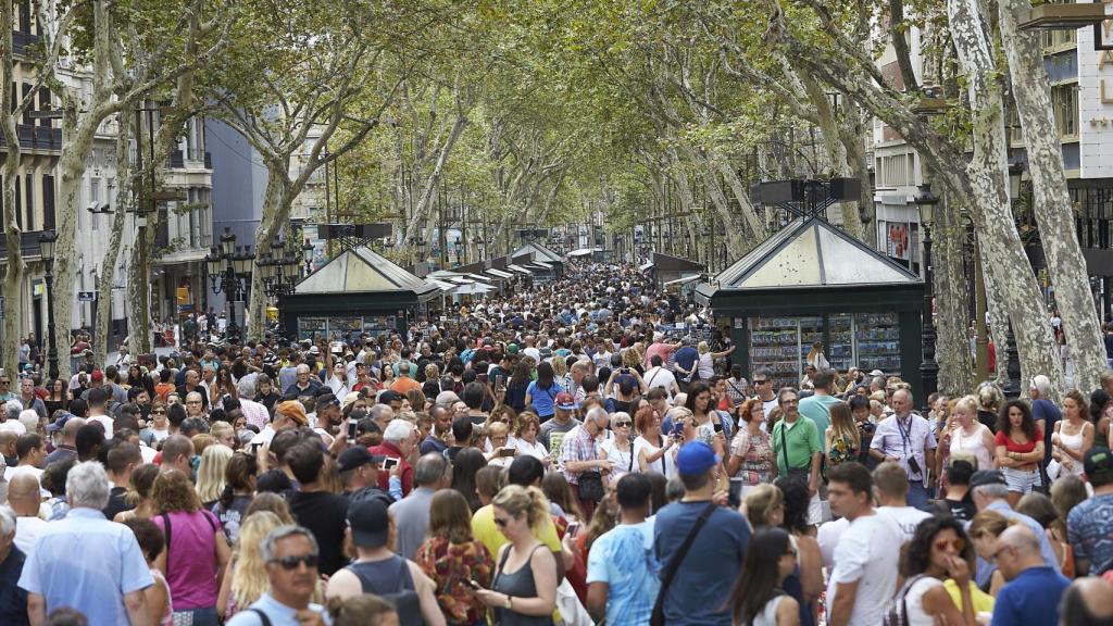 Las Ramblas de Barcelona, donde tuvo lugar el atropello múltiple