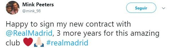 Oficial: Mink Peeters renueva con el Real Madrid
