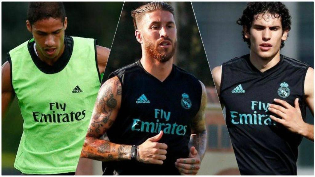 Varane, Ramos y Vallejo