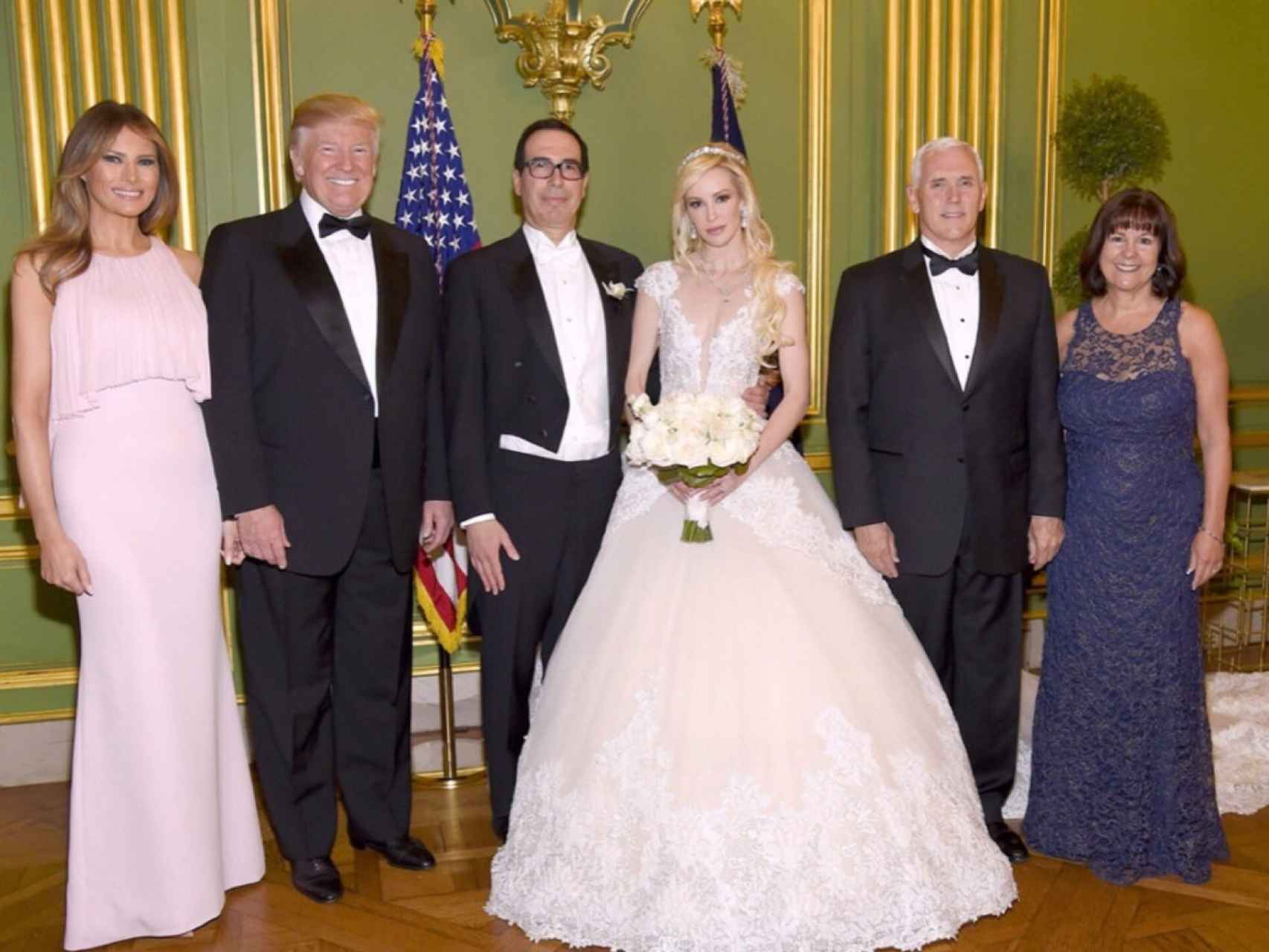 El matrimonio, el pasado mes de junio en su boda, a la que acudieron los Trump.