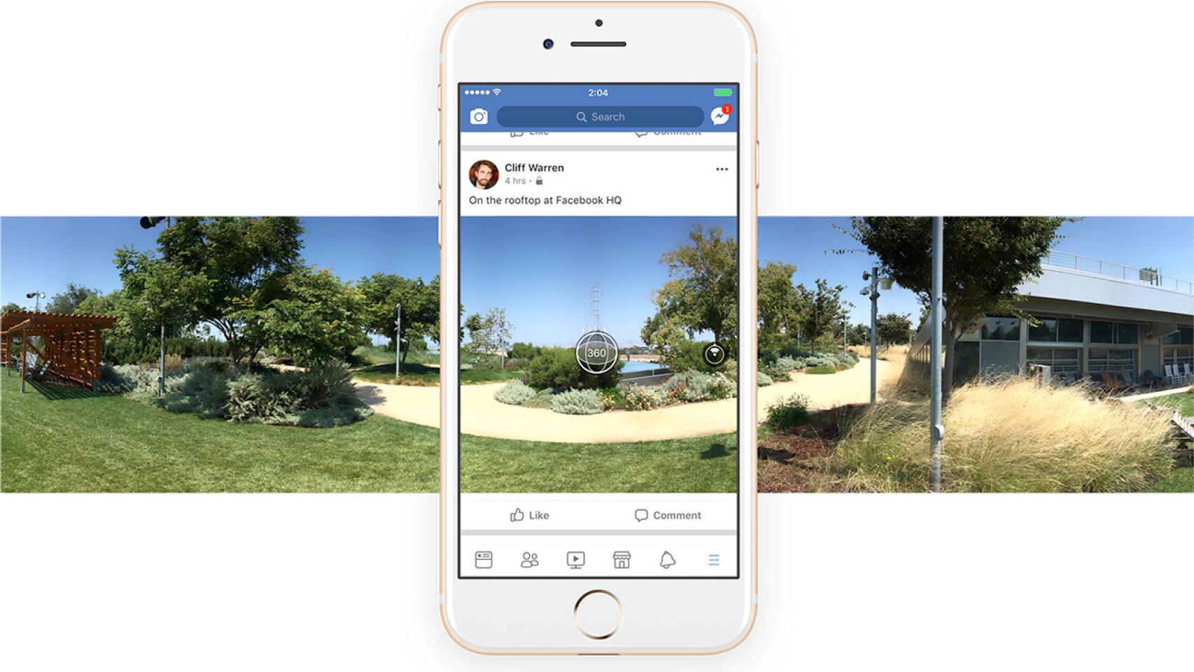 Facebook ya deja hacer fotos en 360º y ponerlas como foto de portada