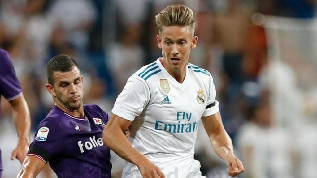 Marcos Llorente frente a la Fiorentina