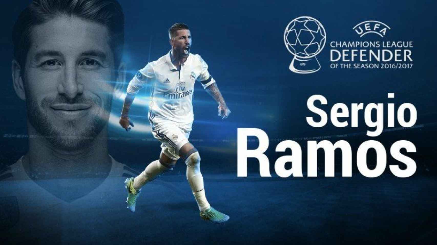 Ramos, mejor defensa. Foto: Twitter (@ChampionsLeague)