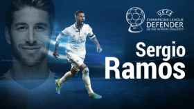 Ramos, mejor defensa. Foto: Twitter (@ChampionsLeague)