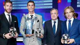 El Real Madrid arrasa en los premios de la UEFA