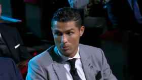 Cristiano Ronaldo, durante la gala de la Champions League