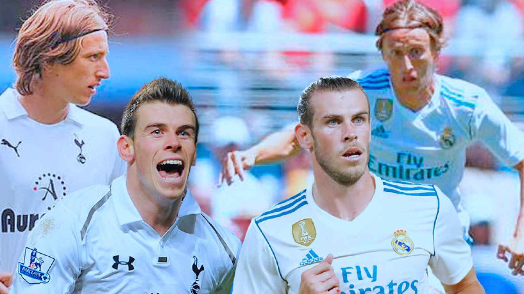Gareth Bale y Luka Modric se a enfrentarán a su viejo equipo