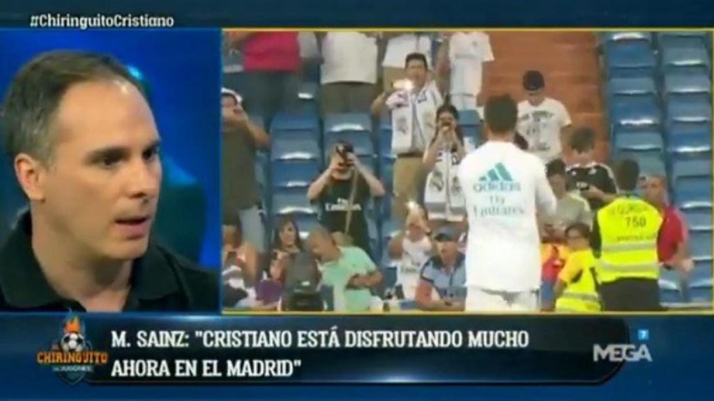 Manu Sainz asegura que Cristiano se quiere quedar. Foto: Twitter (@elchiringuitotv).