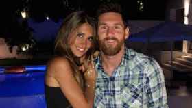Antonella y Messi. Foto: Instagram (@antoroccuzzo88)