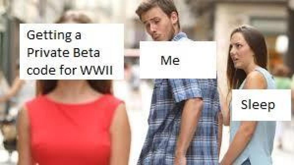 Dormir, yo, conseguir la beta privada de WWII