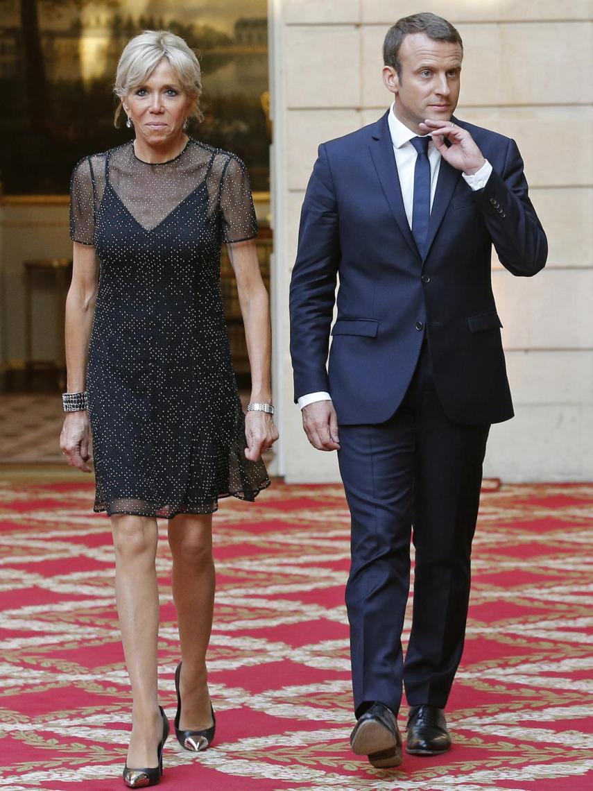 Brigitte y Emmanuel Macron.