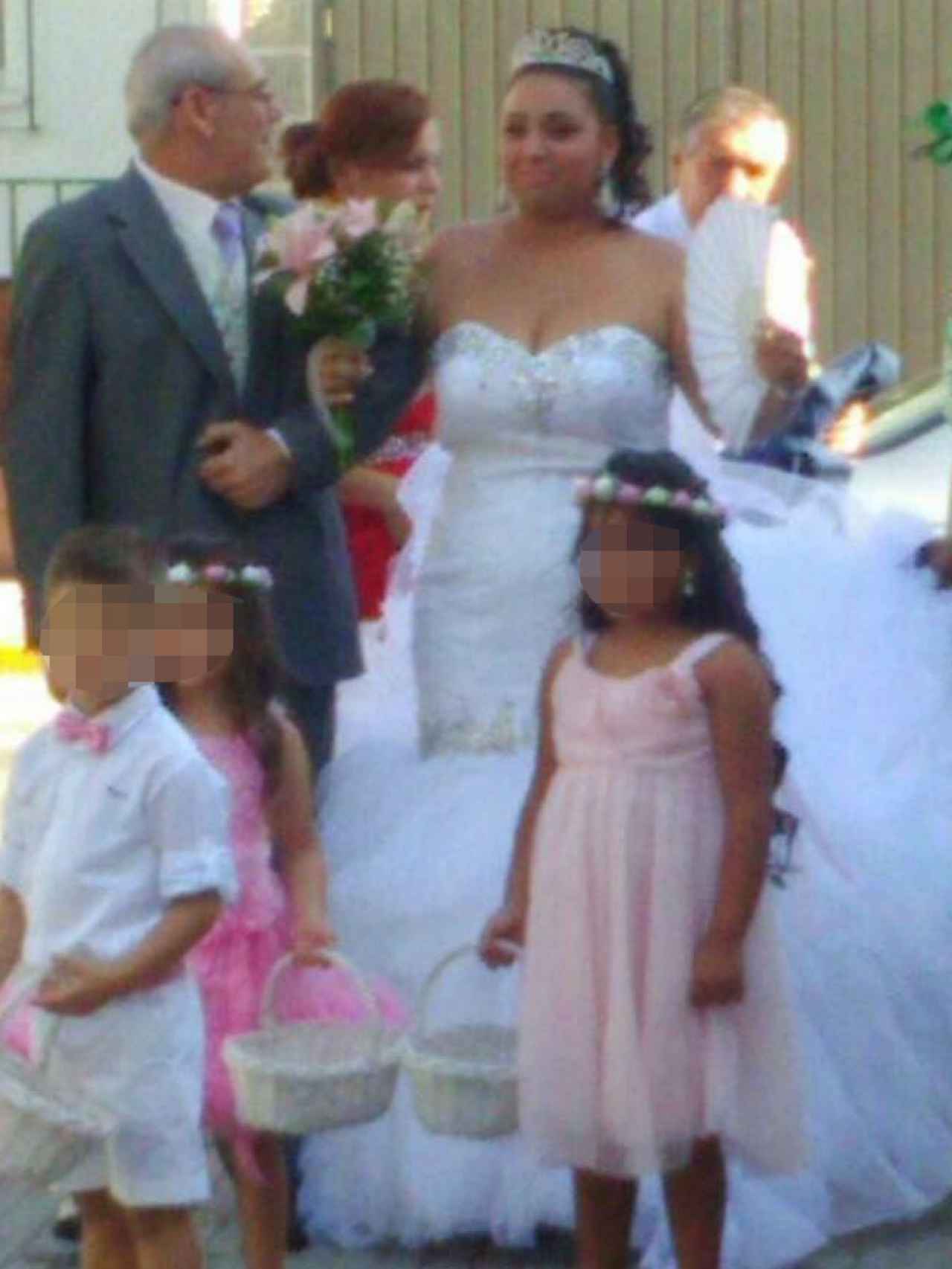 Rocío, el día de su boda con José Luis hace dos años