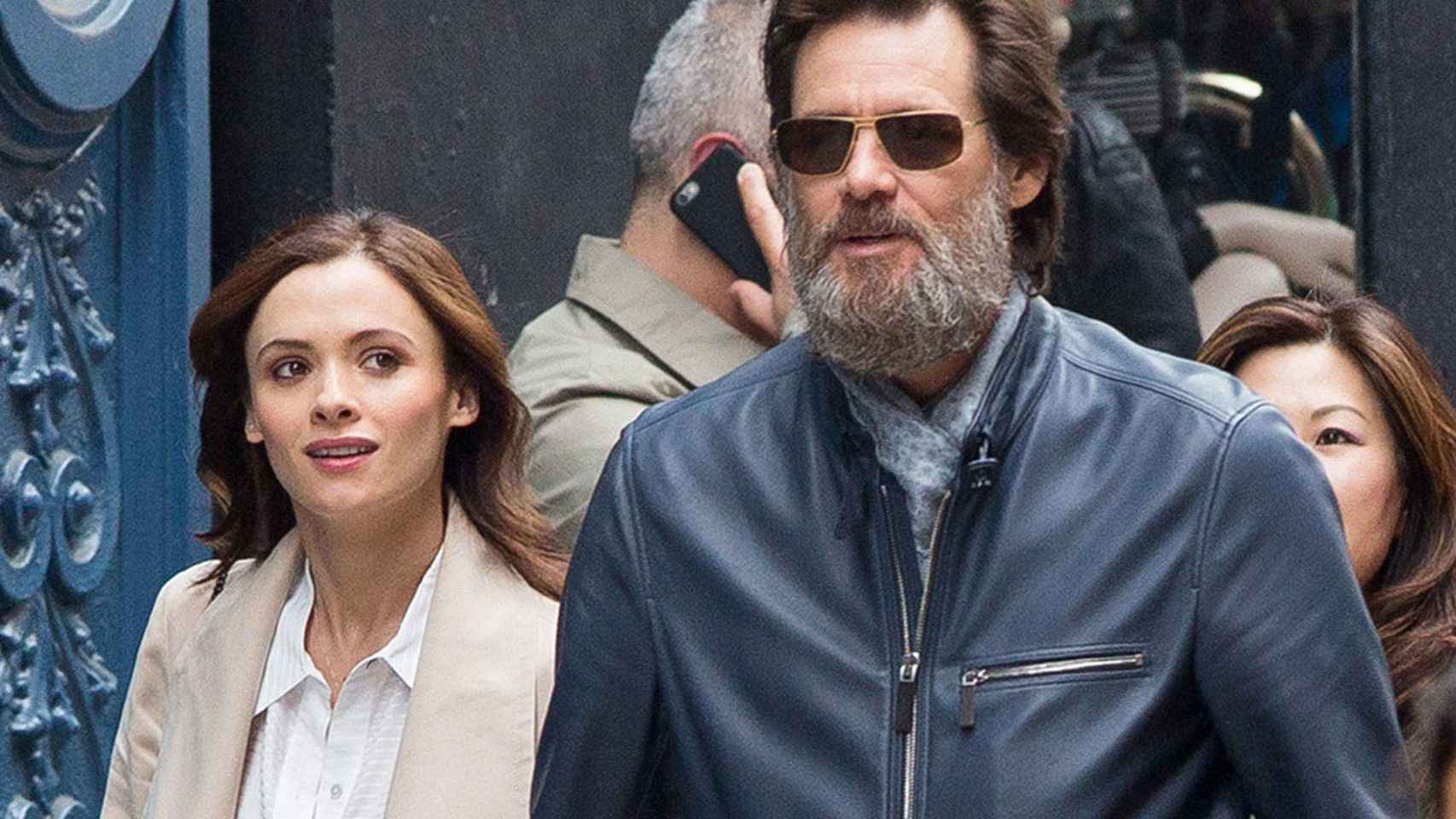 Jim Carrey y Cathriona White.