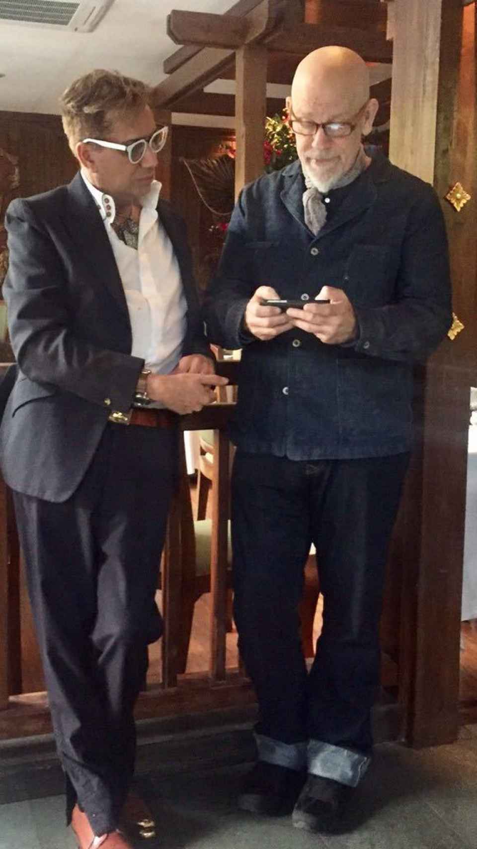 John Malkovich y Emilio Carcur en Madrid