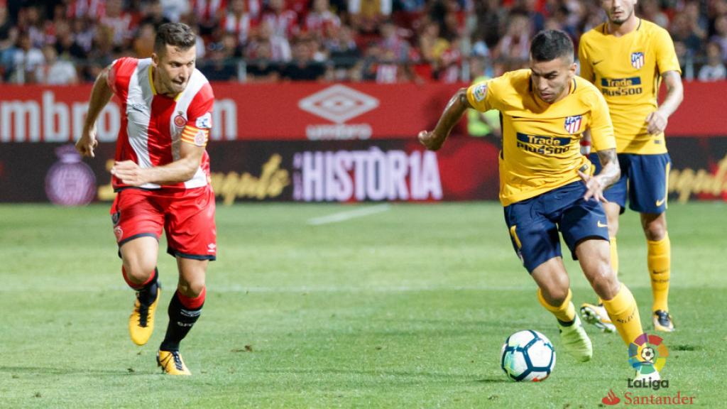 Correa encara durante el partido contra el Girona.