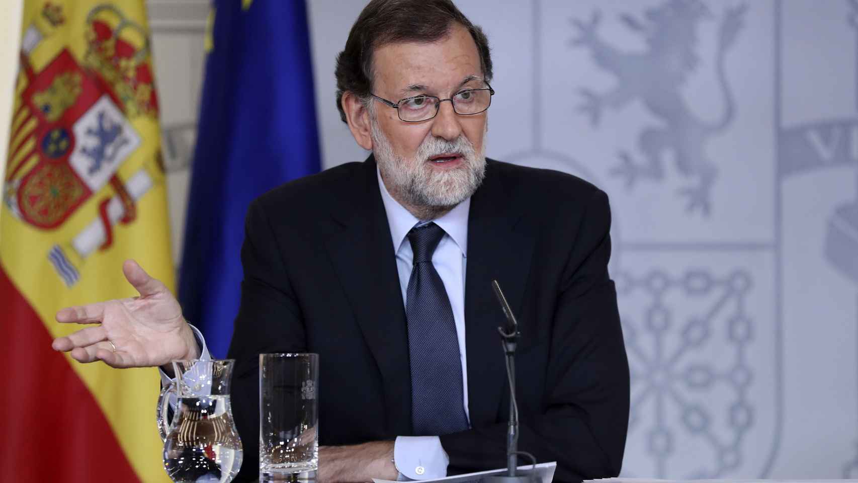 Mariano Rajoy durante la rueda de prensa tras la reunión del Consejo de Ministros.