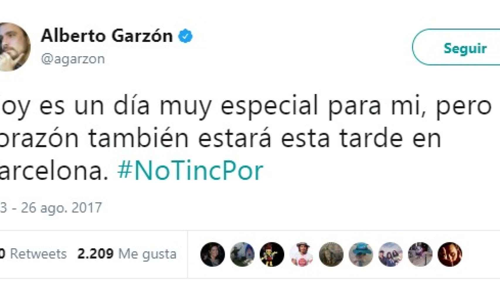 Twitter de Alberto Garzón.