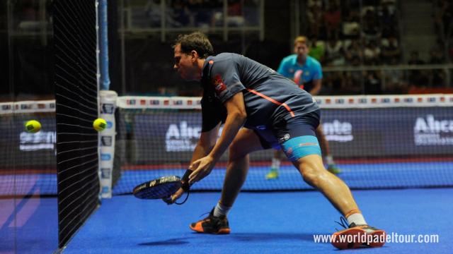 Paquito Navarro, en su duelo de cuartos de este viernes.