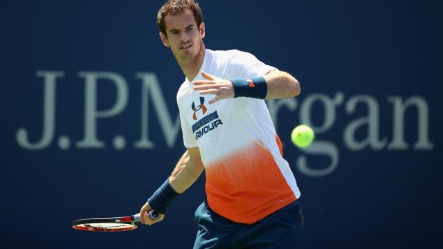 Murray, entrenando en el US Open.