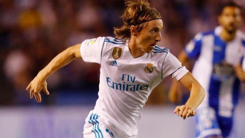 Modric, frente al Dépor. Foto Instagram (@lukam10)