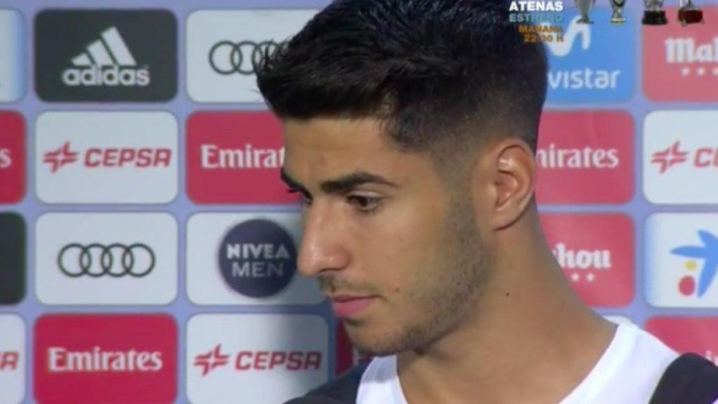 Asensio en zona mixta