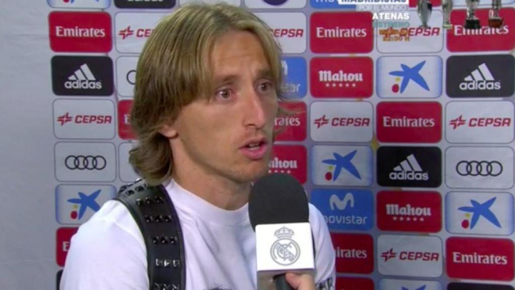 Modric en zona mixta