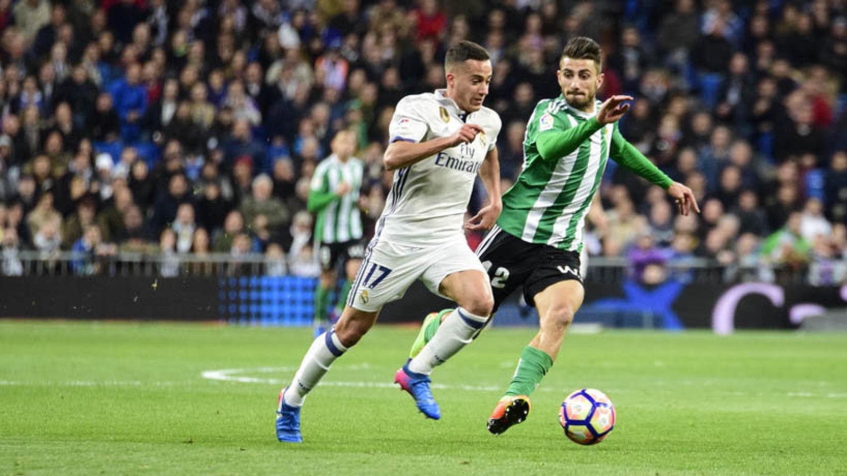 Lucas Vázquez en el Real Madrid-Betis. Foto: Lucía Contreras/El Bernabéu