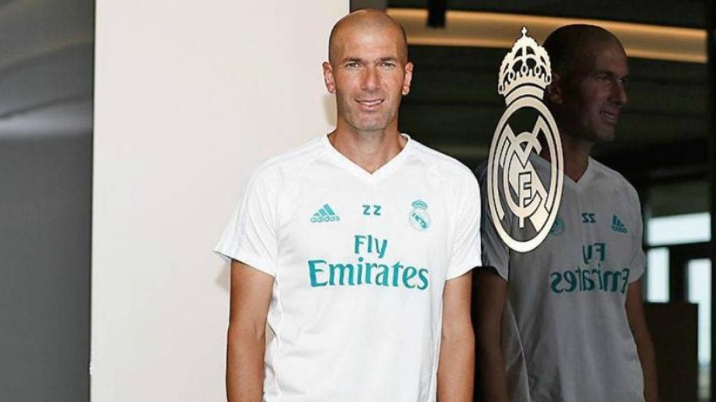 Zinedine Zidane ante las cámaras de Realmadrid TV