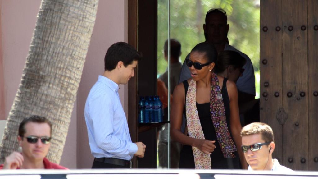 Michelle Obama en Marbella, agosto de 2010.