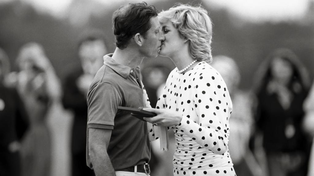 Carlos y Diana, durante un torneo de polo.