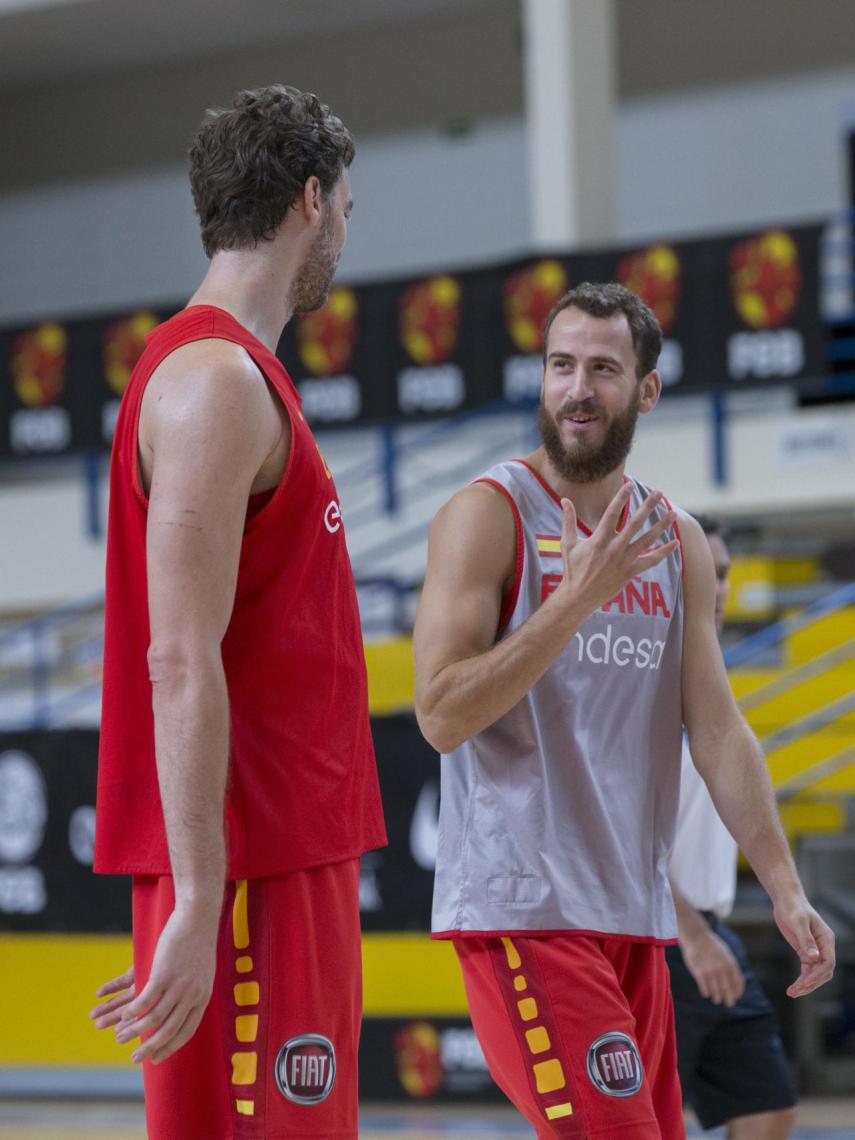 Sergio Rodríguez y Pau Gasol.