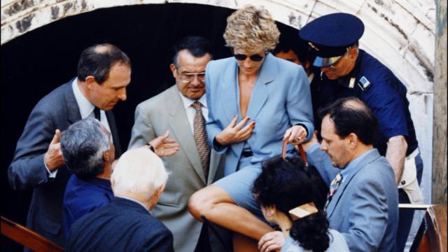 Diana y su magnetismo con los hombres. En la imagen, en Venecia.