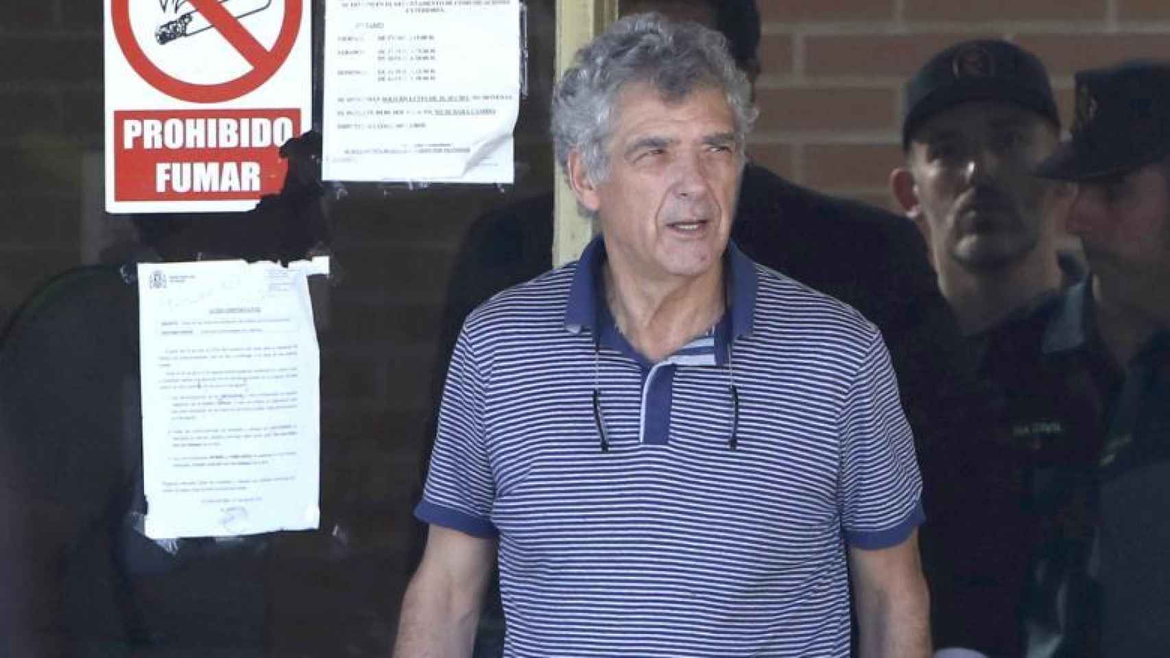 Ángel María Villar, el día que salió de la cárcel.