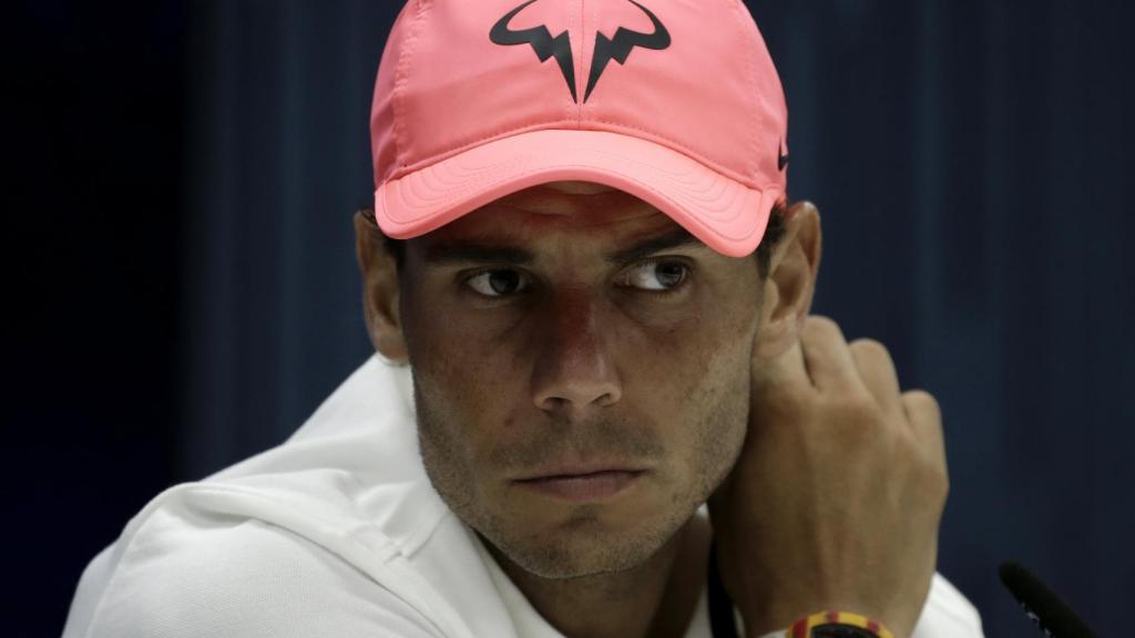 Nadal, durante su primera rueda de prensa en el US Open.