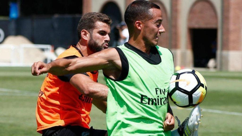 Nacho y Lucas Vázquez.