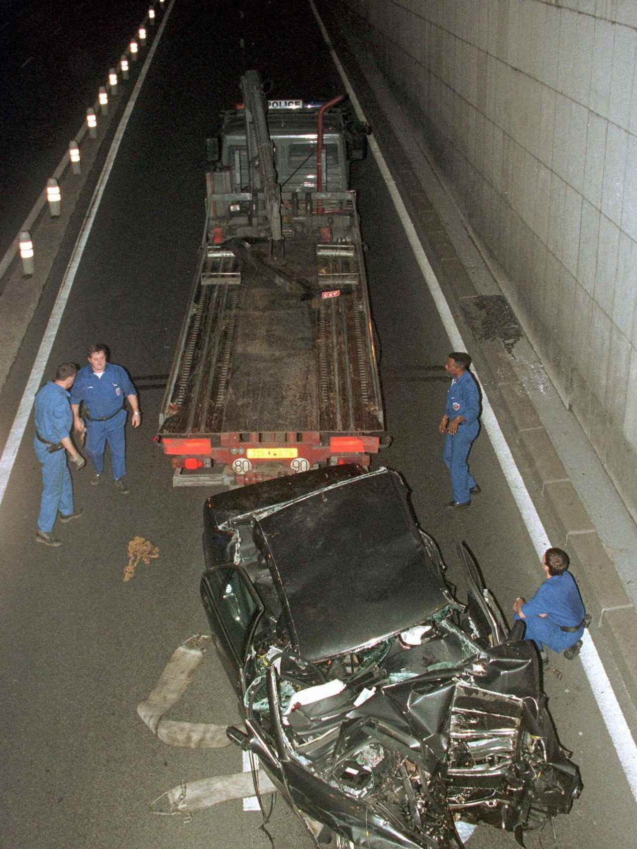 Estado del coche en el que viajaba Diana el 31 de agosto de 1997.