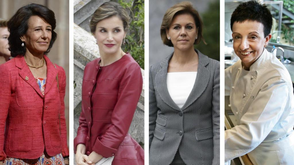 Ana Botín, la reina Letizia, Mª Dolores Cospedal y Carme Ruscalleda.