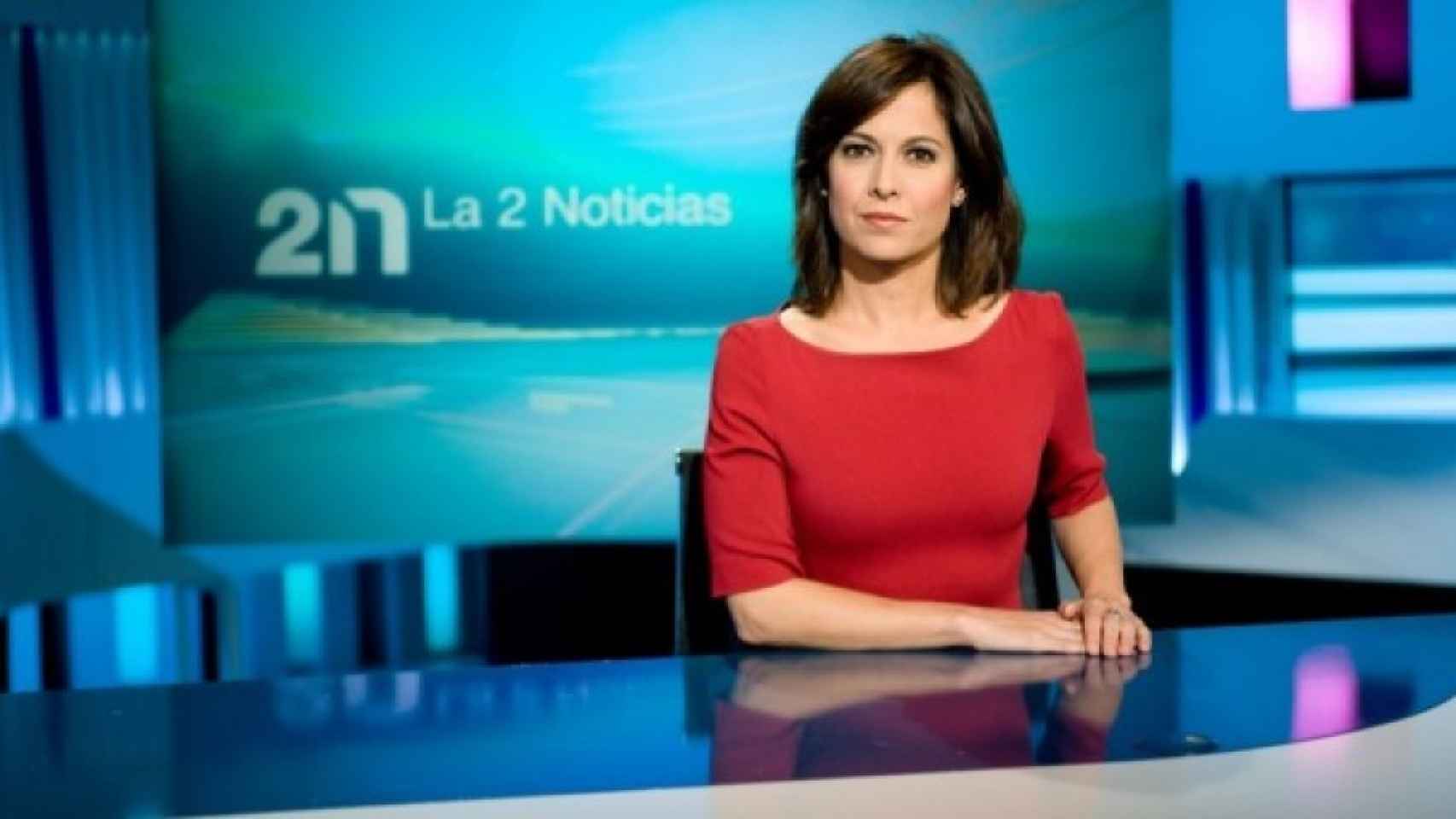 Mara Torres, presentadora de La 2 Noticias.